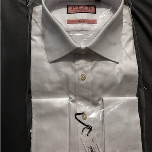 Thomas Pink Men's Slim Fit White Dress Shirt